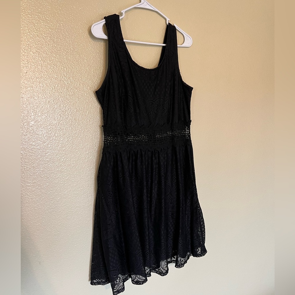 Xhilaration Women’s summer dress - little black lace dress XXL